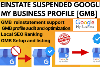 reinstate gmb suspension fix gmb optimization  listing boost local seo ranking