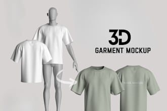 create 3d garment mockup in clo 3d and marvelous designer