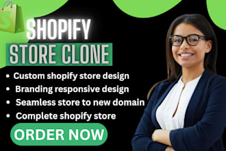 replicate shopify store clone,copy,duplicate,design and redesign