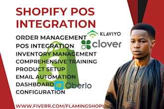 setup shopify pos integration inventory order management klaviyo oberlo clover