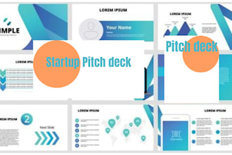 design, redesign powerpoint presentation, pitch deck for busniess