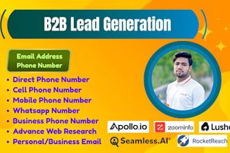 b2b lead generation direct phone cell phone whatsapp data enrichment, appending