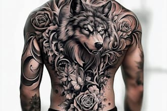 create unique custom tattoo any tattoo design, tattoo artist