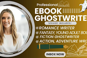 ghostwriting fiction ghostwriter for romance fantasy ya novel ghost book writer