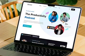 design stunning podcast website music website podcasts website development