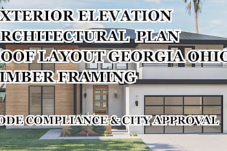 exterior elevation architectural plan roof layout georgia ohio timber framing