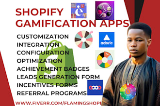 setup shopify gamification monk mini optimonk adoric woohoo privvy flyy apps