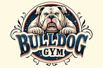 design awesome bulldog gym logo within two day