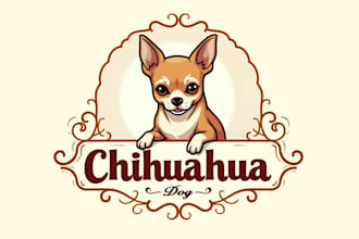 make high quality dog logo for your company