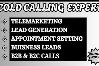 offer real estate cold calling, appointment setting, telemarketing and b2b calls