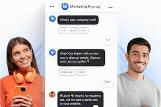 setup live chat bot, wordpress website, chatbot, ai chatbot, customer services