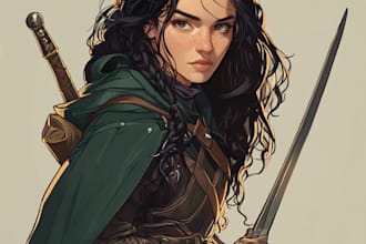 design stylized character concept art and illustration