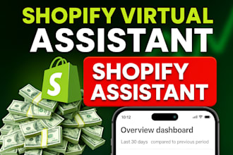 be your expert, shopify virtual assistant, store manager, website designer