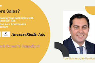 setup, manage and optimize your amazon KDP ads PPC campaigns