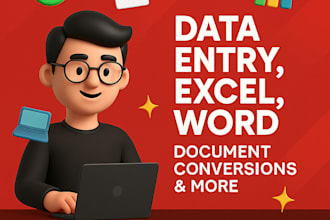 do data entry formatting and file conversion professionally