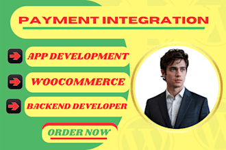 stripe integration vue developer app development woocommerce backend developer