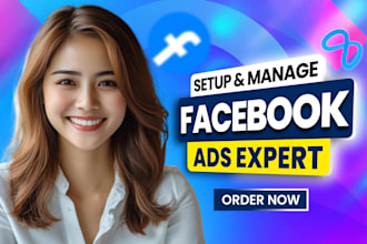 setup and manage facebook ads, conversion with fb pixel and meta ads campaign