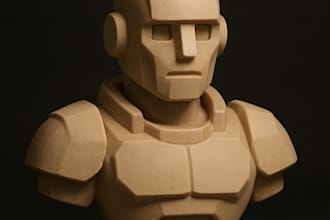 sculpt and model stylized 3d characters or busts
