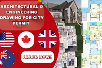 draw architectural plans, mep, structural plans, adu, stamping for city permits