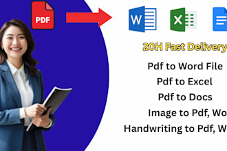 convert pdf to word,image to word, pdf to excel, handwrite to word
