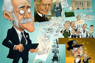 create political and editorial cartoons