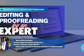 execute fast proofreading and editing, native english editor