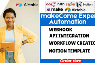 setup aitable autometion zapier workflows slack airtable makecom monday crm