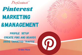 create  pins and boards as a pinterest marketing manager