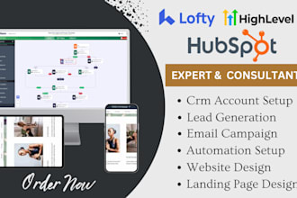 be your hubspot expert for hubspot crm, hubspot website landing page, automation