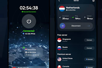 develop vpn app, live streaming vpn, train booking vpn, extension vpn, game vpn
