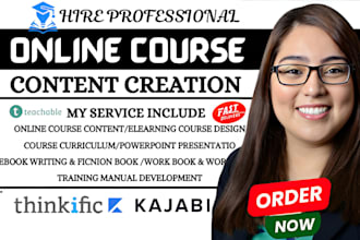 create online course content course curriculum course creation power point slide