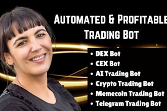 create crypto trading bot, cex, dex, spot, future trading bot, memecoin bot