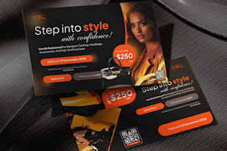 design elegant gift cards for beauty, skincare, and spa promotions