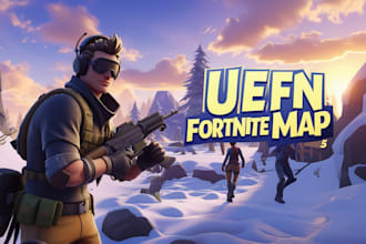 build you any fortnite uefn map or fix any unreal engine map game issue ue5