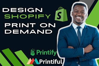 esty shopify print on demand store printify printiful store shopify pod store