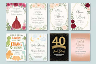 custom invitation card design