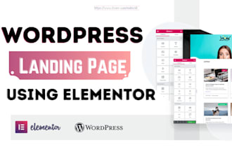 create responsive wordpress landing page on elementor