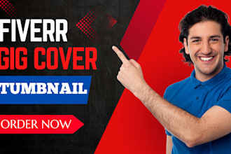 design attractive and clickable fiverr gig thumbnails