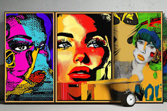 draw you as an amazing hero in pop art or comic style