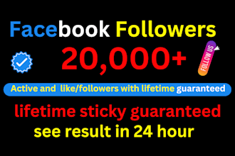 grow up 1000 facebook followers very high quality