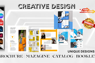creatively design product catalogue brochure magazine leadmagnet company catalog