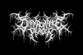 design a brutal death metal logo
