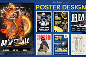 design social media posters, party, events, sports, wedding flyers