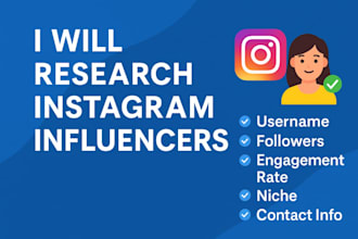 do instagram influencer research with for your brand