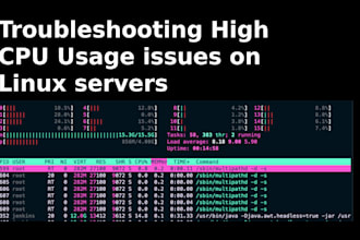 diagnose and resolve high cpu usage issue on linux servers