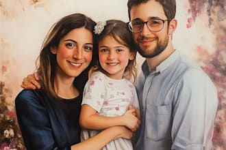 draw a wonderful family portrait