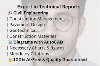 write civil engineering research article and report
