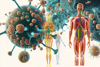 design scientific illustrations and medical figures