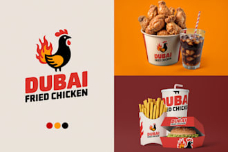 do restaurant logo, coffee, bakery, and food brand identity with mockups