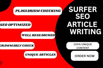 write sufer article SEO blogpost content copywriting for your business